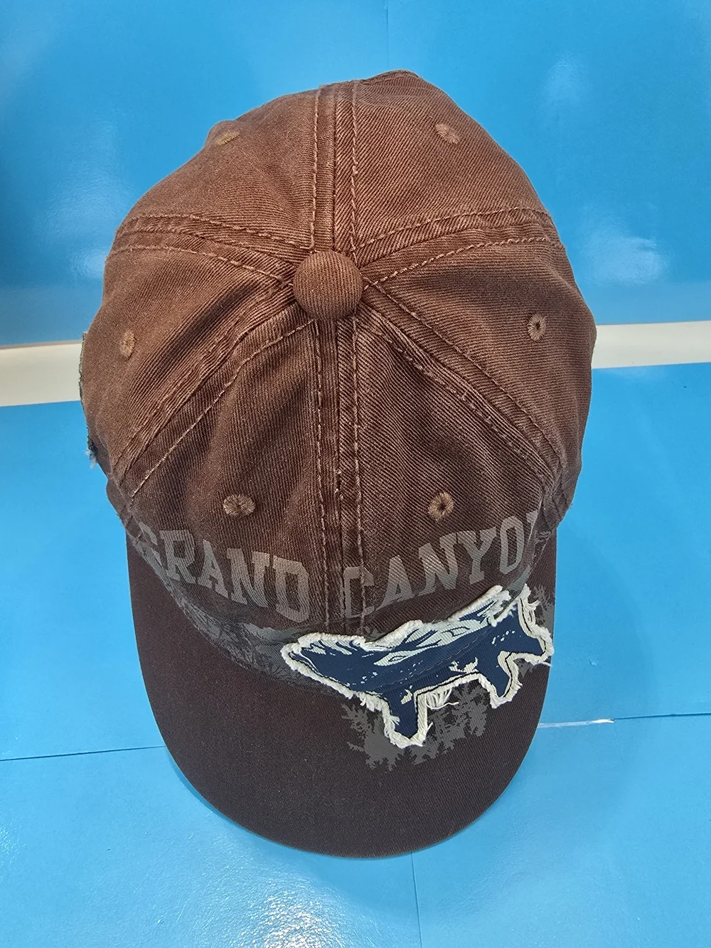 G54 Grand Canyon Elk Brown Distressed Strapback Hat